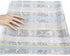 Light Gray Blue Green Snake Print Stripe Light Weight Polyester Crepe Fabric 1 Yard and 13 Inches  LWW00009